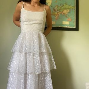 Vintage White 1980’s white dress (wedding dress)
